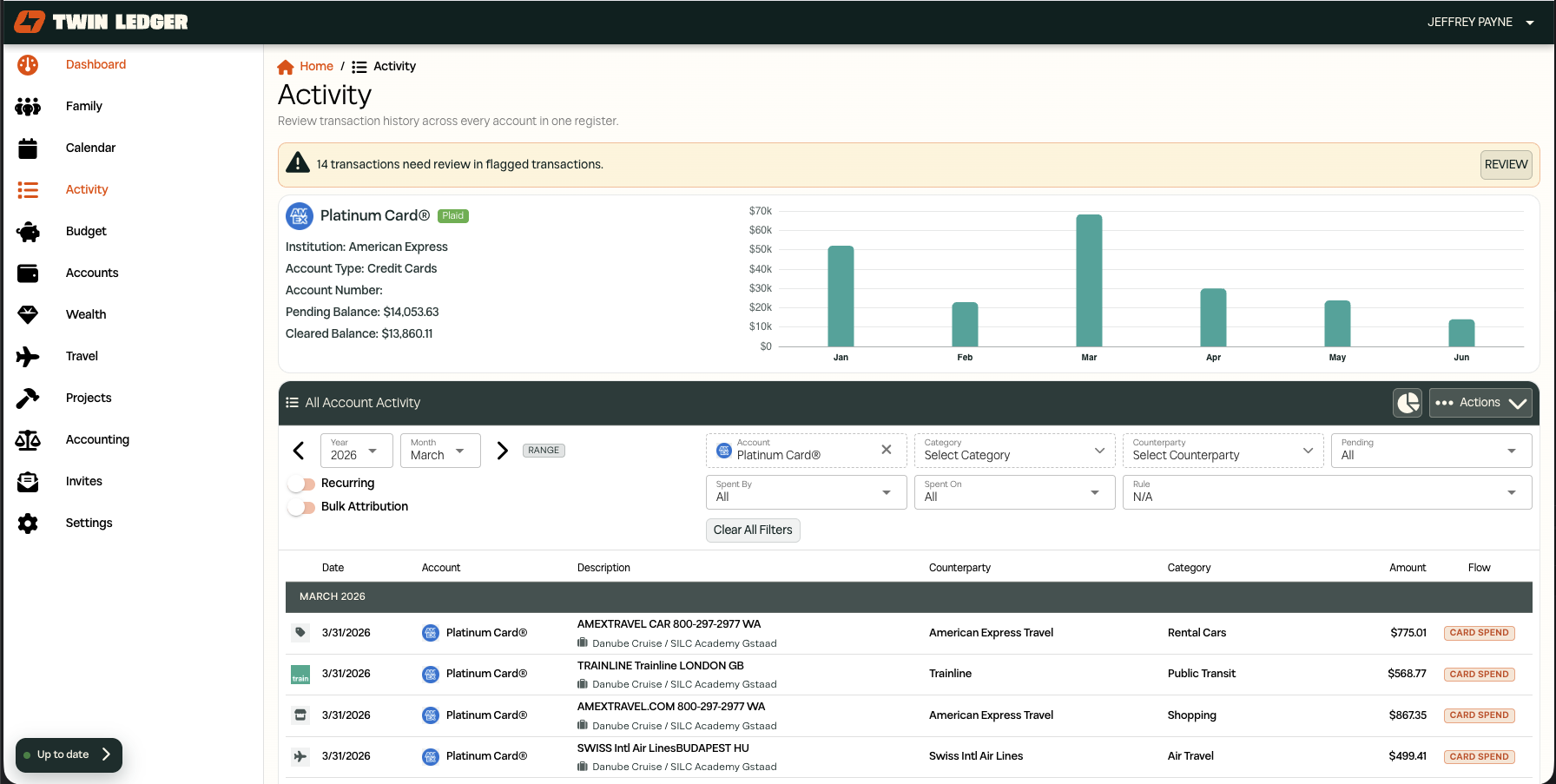 Twin Ledger app screenshot